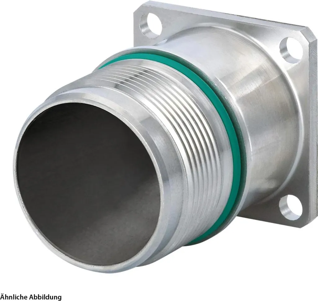 Connecteur droit M23 HUMMEL Leistung INOX de face avant pour appareil