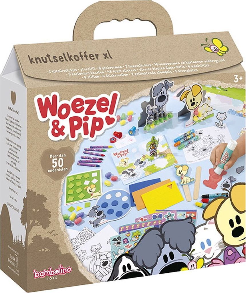 Bambolino Toys Bastelkoffer Woezel und Pip kreatives Spielzeug für Kinder