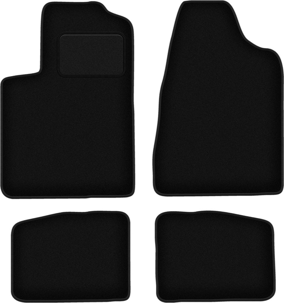 Schwarze Velours-Fußmatten für: Chrysler Sebring II Limousine (2003-2007)