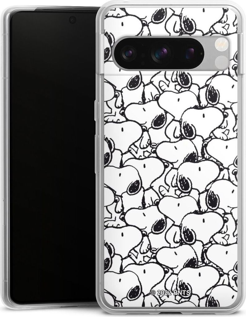 DeinDesign Slim Hülle für Google Pixel 8 Pro Silikon Case Ultra Dünn Handyhülle Muster Peanuts Snoopy
