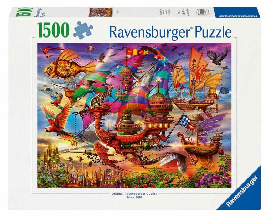 RAVENSBURGER Puzzle Mystická létající loď  1500 dílků Produktbild 