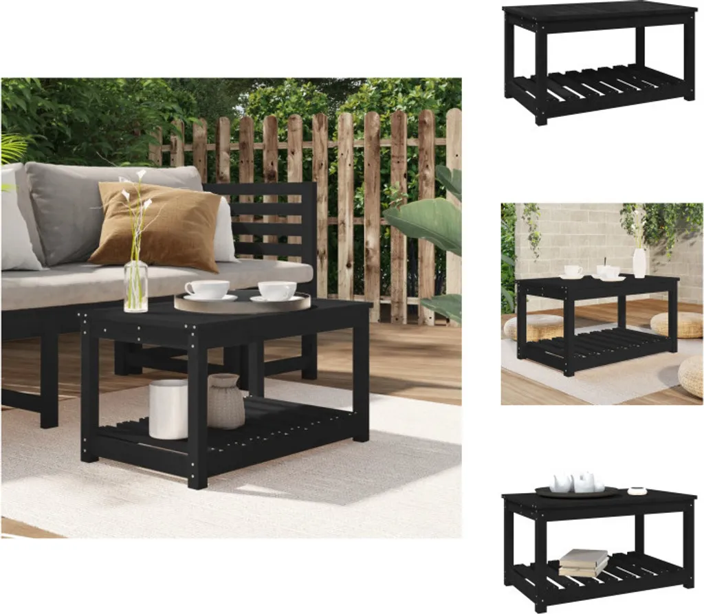 Arredo Outdoor vidaXL: Tavolo in Pino Nero per Giardini d'Autore