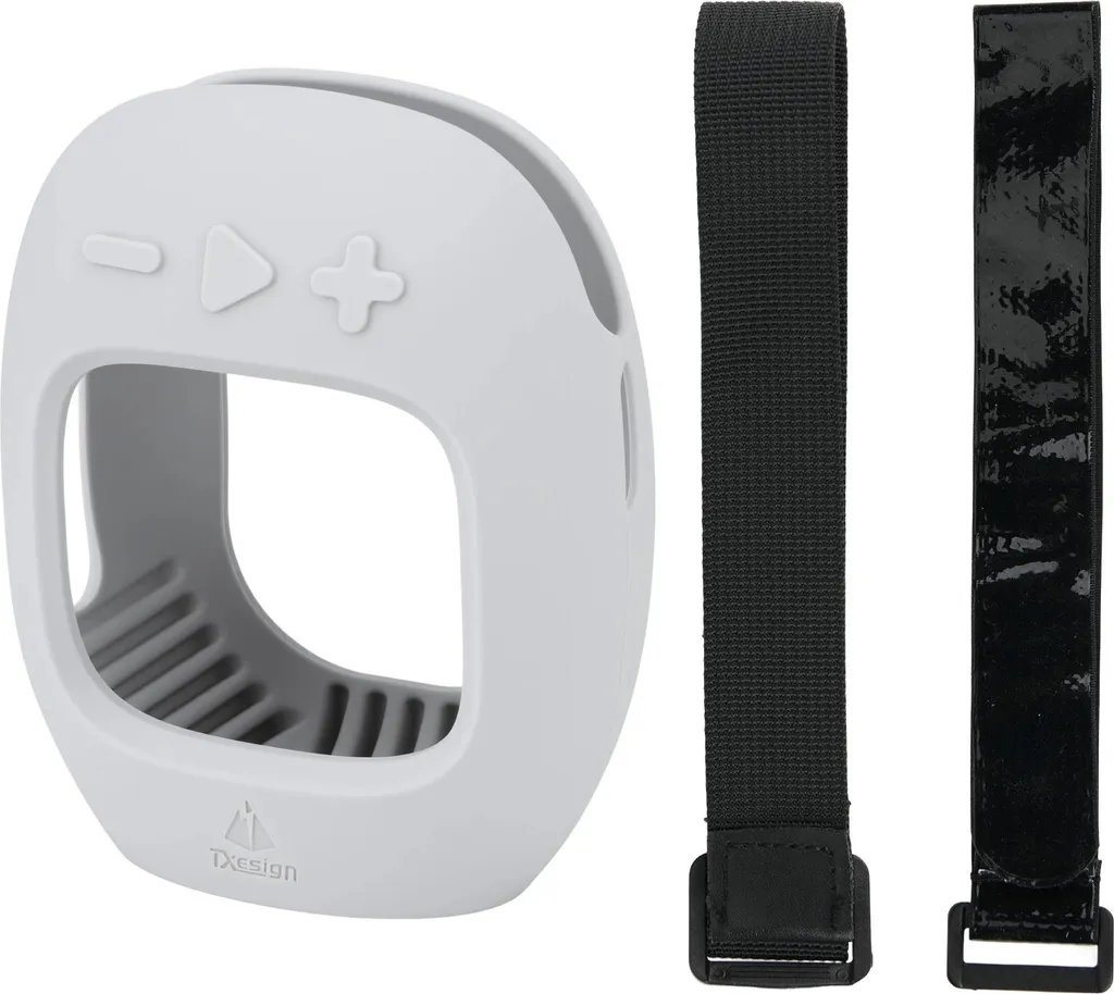 INF Custodia in Silicone per JBL CLIP5 - Protezione con Cinturino da Polso Grigio