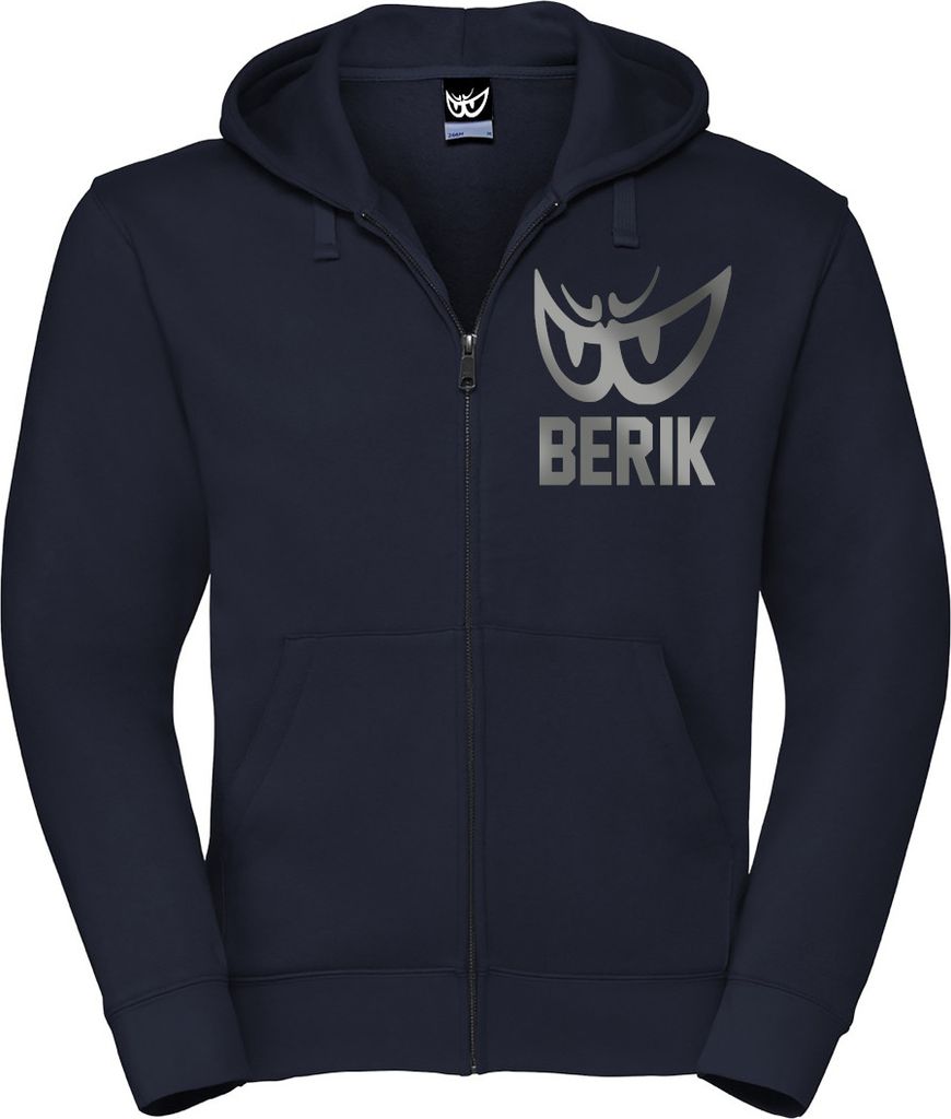 Berik Classic Z Zip Hoodie, dunkelblau/grau, M