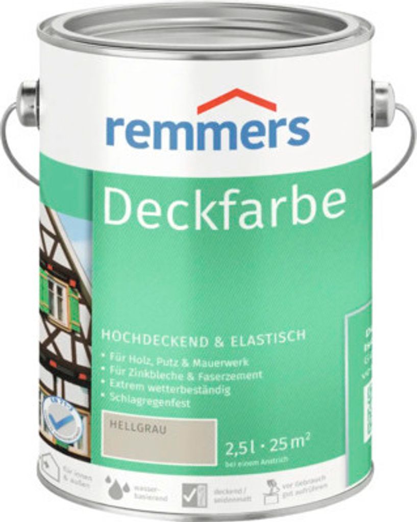 Remmers Topcoat grigio chiaro, 2,5 litri, vernice di Immagine del prodotto 