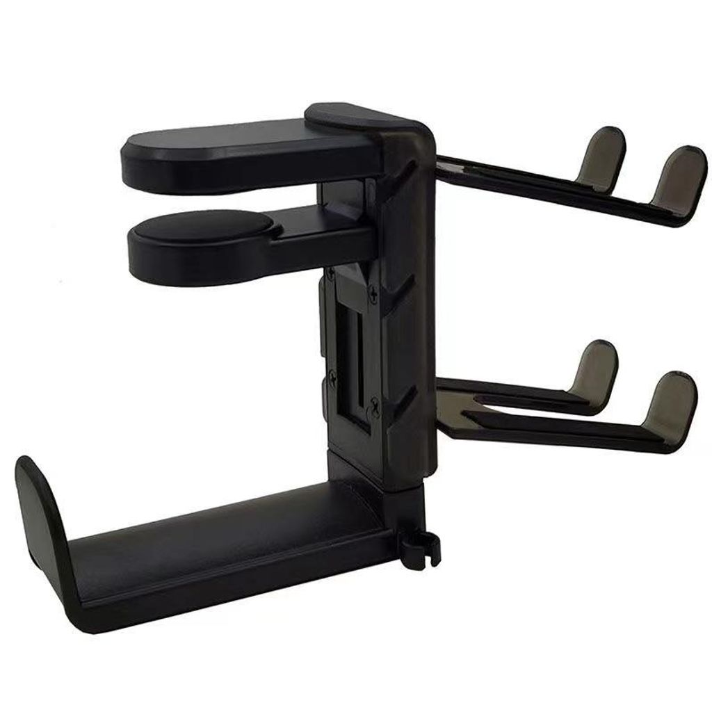 Multifunktionale Schreibtischklemme, Gamecontroller-Halterung, 360° drehbar, Anti-Rutsch-Aufbewahrung, Schwarz