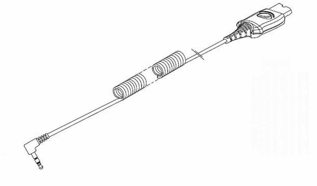 HP Poly 3,5 mm-an-QD-Kabel für IP Touch (3 m)