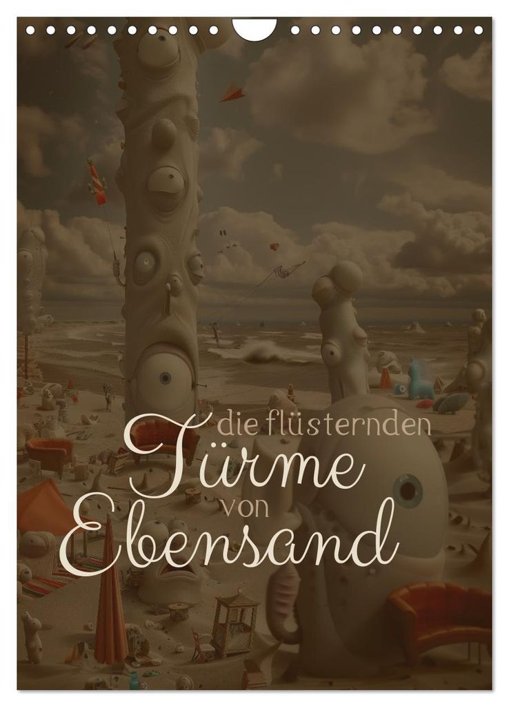 Die Flüsternden Türme von Ebensand (Wandkalender 2027 DIN A4 hoch), CALVENDO Monatskalender