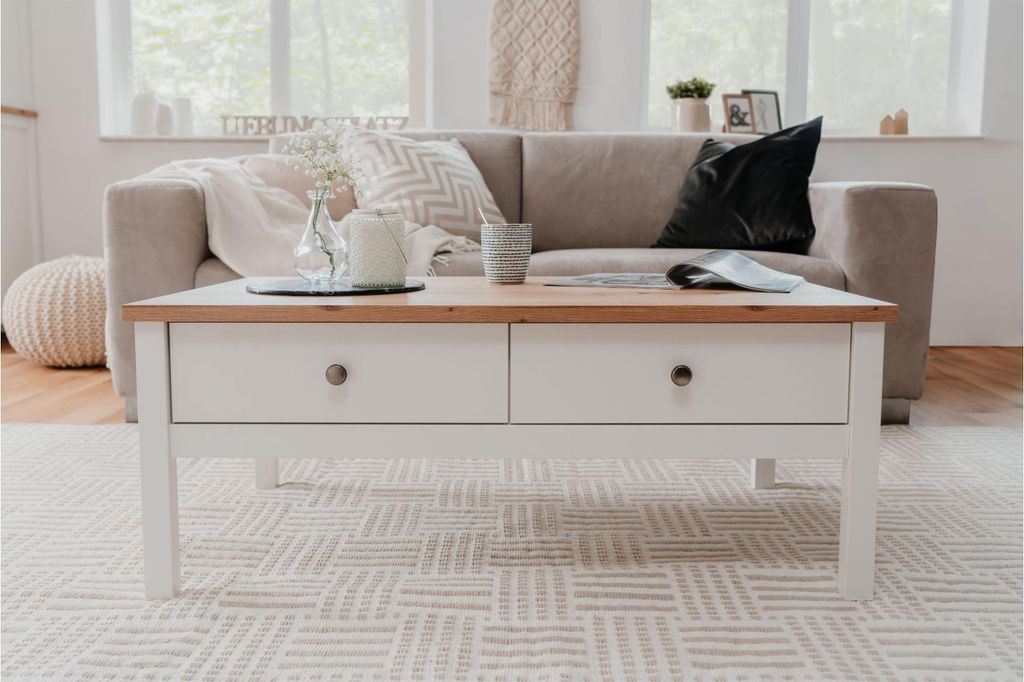Couchtische 2 STK. Weiß Mit Holzwerkstoff, Praktis Produktbild-Vorschau 11