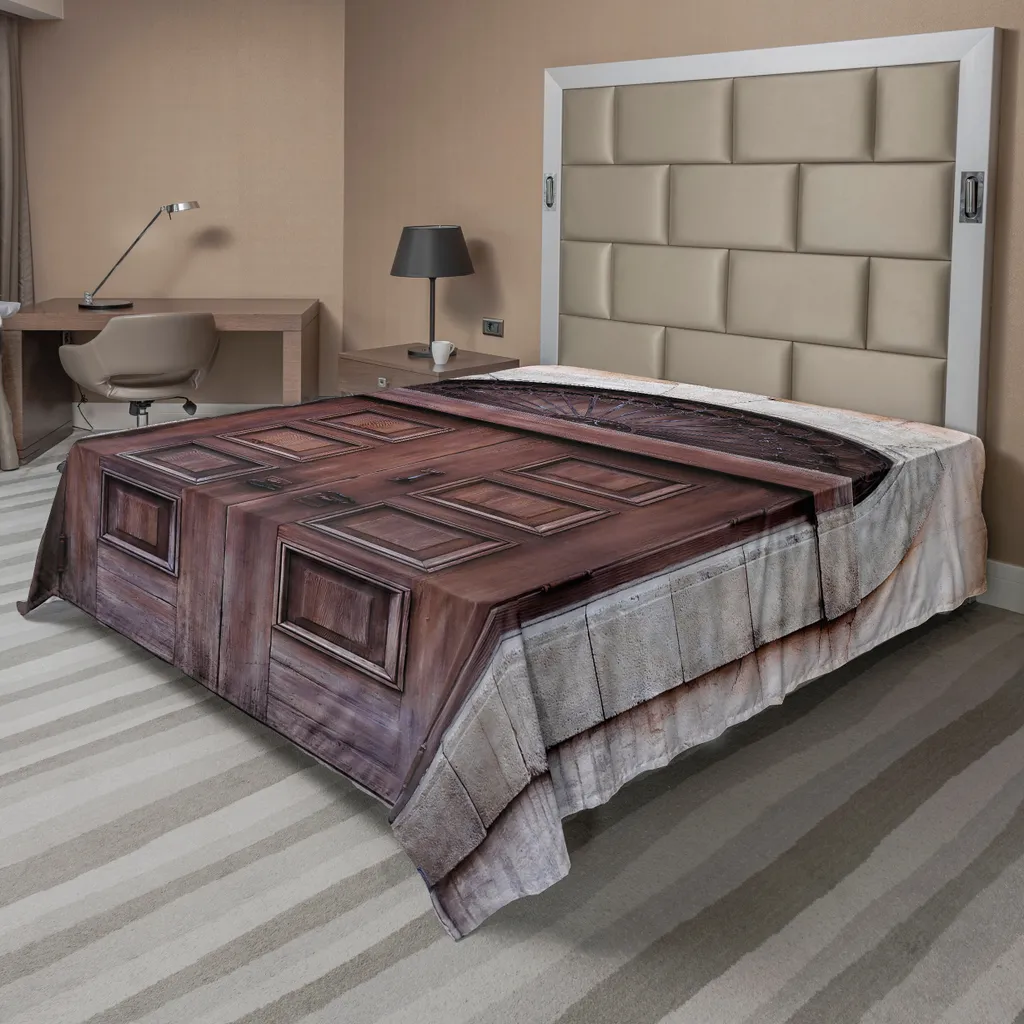 Drap de lit plat doux brun crème pour protéger et décorer votre literie