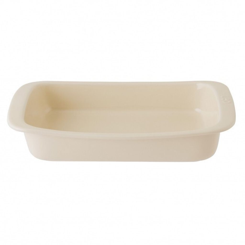 BergHOFF LEO - Auflaufform Groß aus Keramik - 4,2 Liter - für Mikrowelle und Backofen - Spülmaschinengeeignet - 35,50 x 25 x 7,30cm - Beige