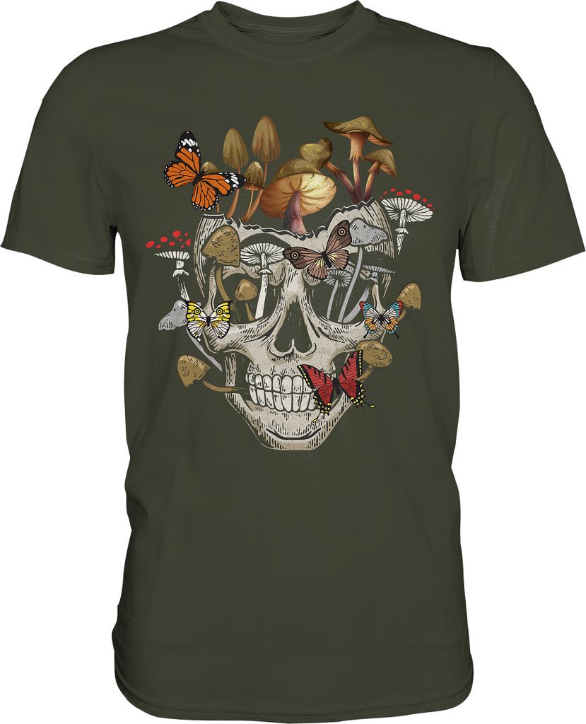 Natur Schmetterling Totenkopf Insekten T-Shirt – Urban Produktbild 