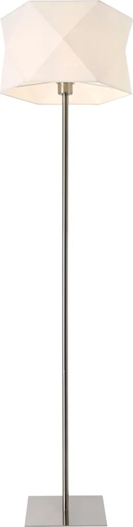 Lampada a Stelo 152cm E27 lux.pro Metallo Cromo/Bianco - Casa Moderna