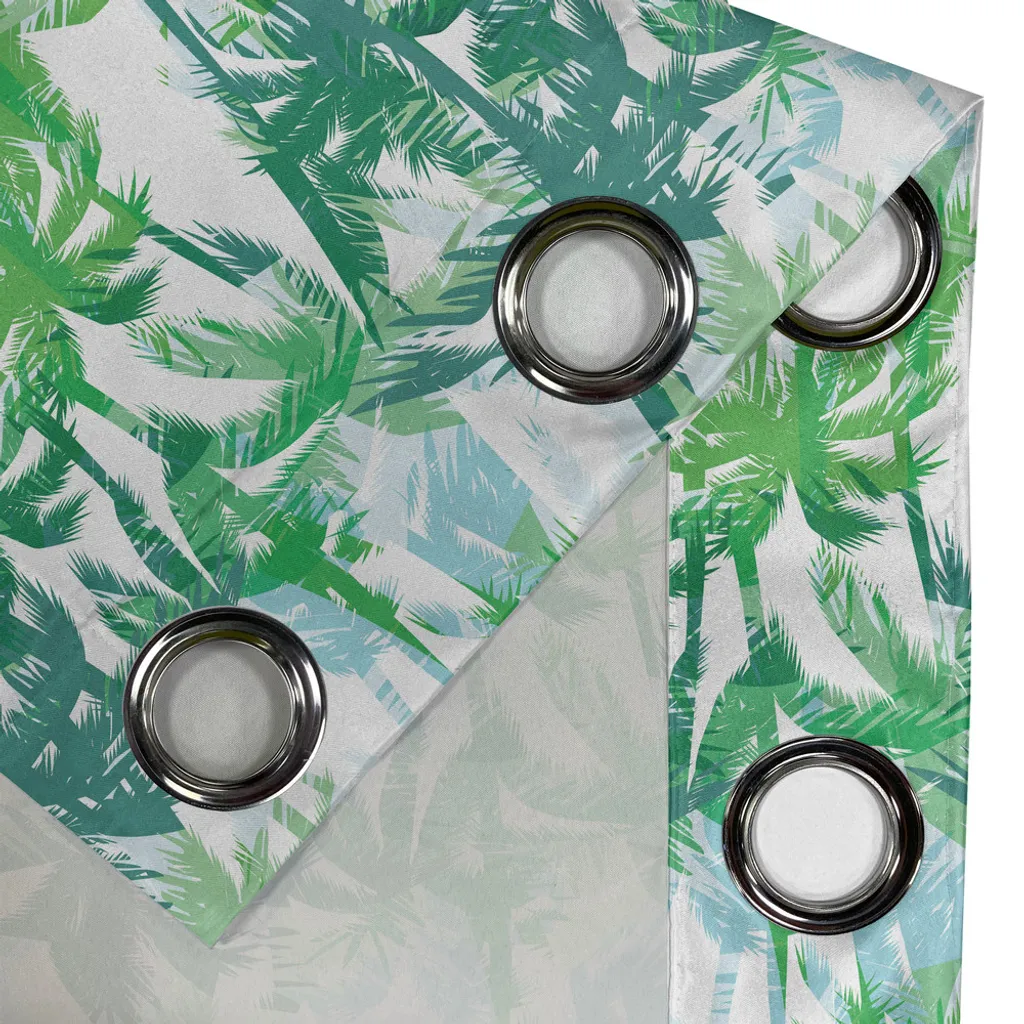 Rideau à œillets palmier ABAKUHAUS 280x245 cm vert tilleul décoratif - 3