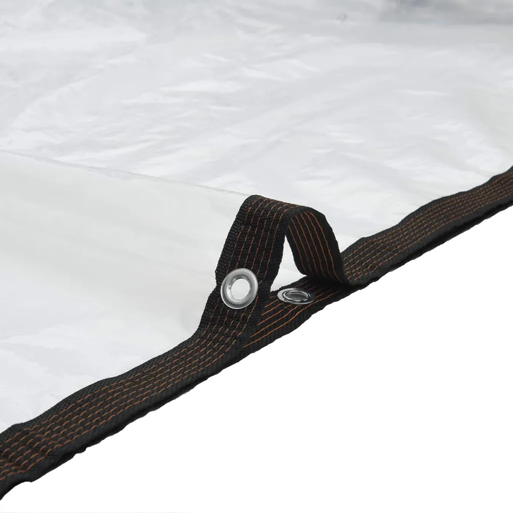 Bâche transparente 6 x 12 m en PE imperméable et résistante aux UV