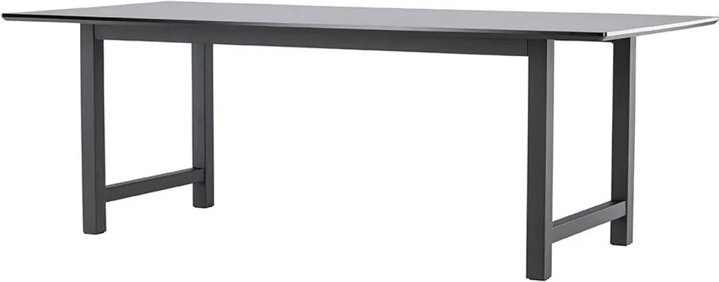 Table à manger Oslo noire 220cm idéale pour grandes réceptions repas