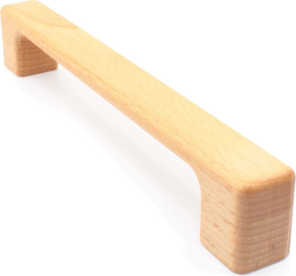 Möbelgriff BA 160mm Küchengriff Buche massiv Holzgriff modern breit