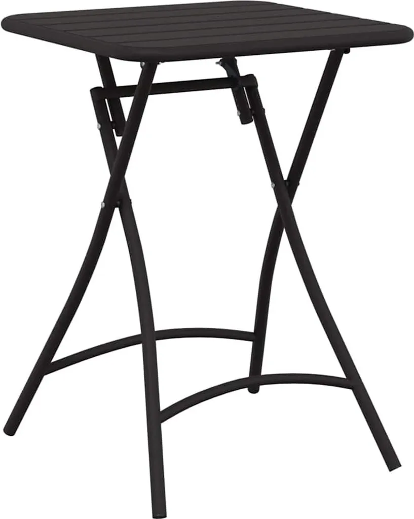 Tavolino da Balcone Antracite Acciaio 55x55x73 cm | Design Moderno