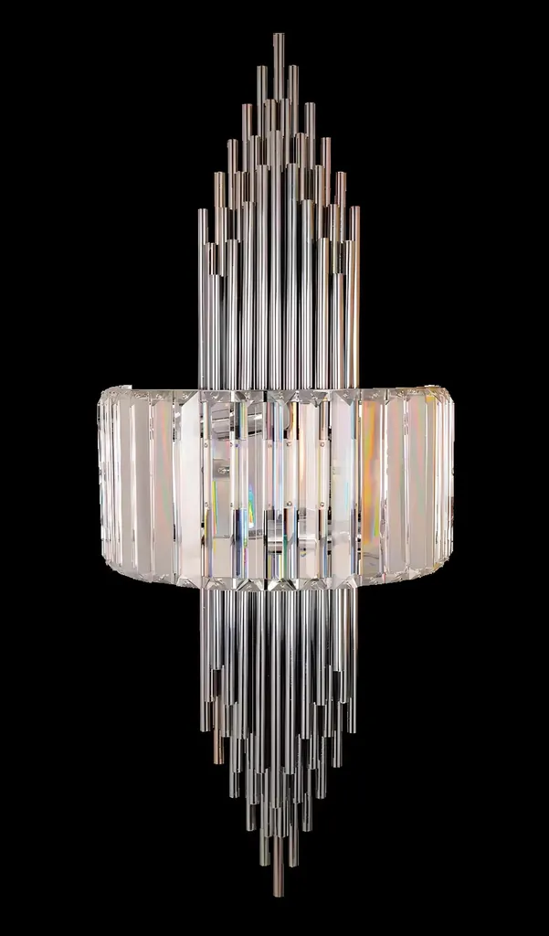 Lampe murale cristal luxe éclairage design chic pour miroir salle d'eau