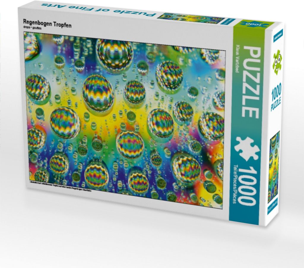 Calvendo Regenbogen Tropfen 1000 Teile Puzzle quer Produktbild 