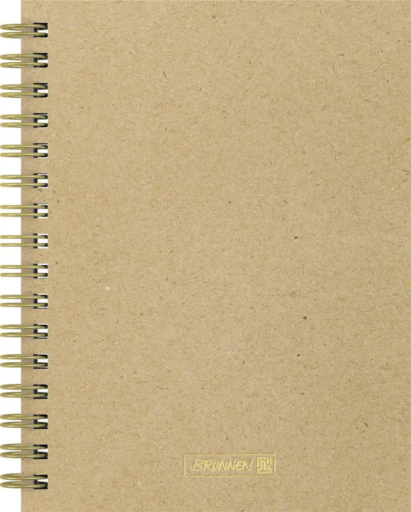 Carnet BRUNNEN 105589572 Wire-O A5 Pointillé Caramel pour Notes