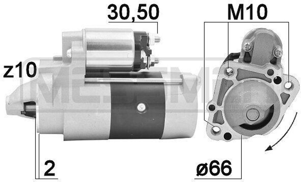 ERA 220935A Starter Anlasser 2kW für SUZUKI Grand Vitara II SUV (JT, TE, TD) 12V