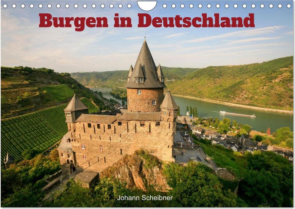 Burgen in Deutschland (Wandkalender 2027 DIN A4 quer), CALVENDO Monatskalender