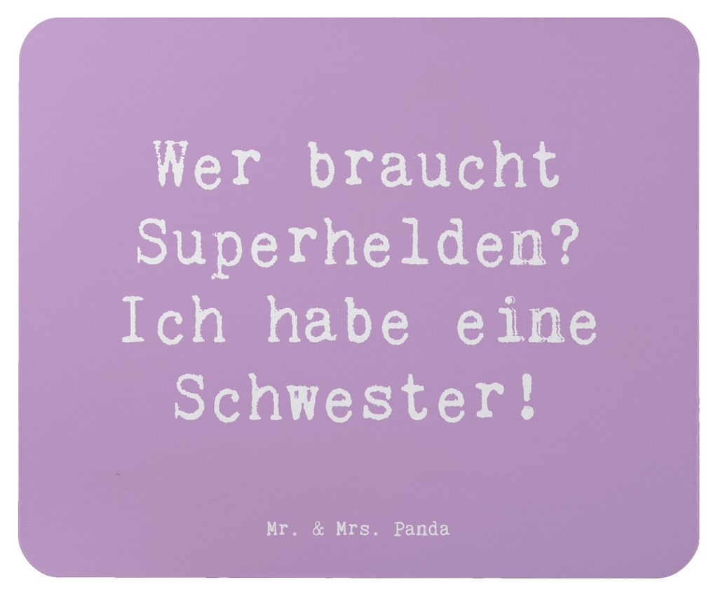 Mr. & Mrs. Panda Mauspad Spruch Liebe Schwester - Produktbild 