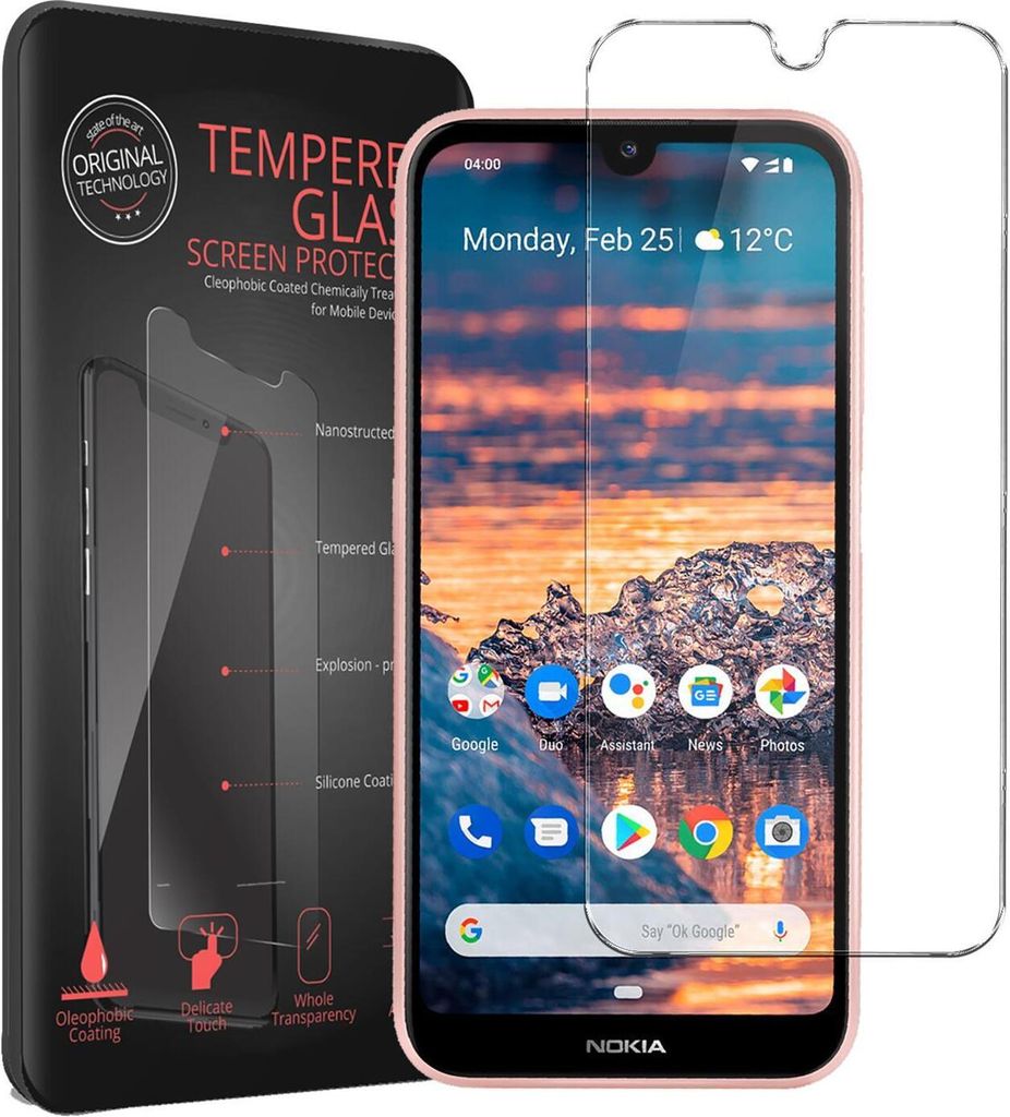 2x Conie Glasfolie für Nokia 4.2 Displayschutz Folie Panzer Glas Premium Schutzfolie Set Blasenfrei