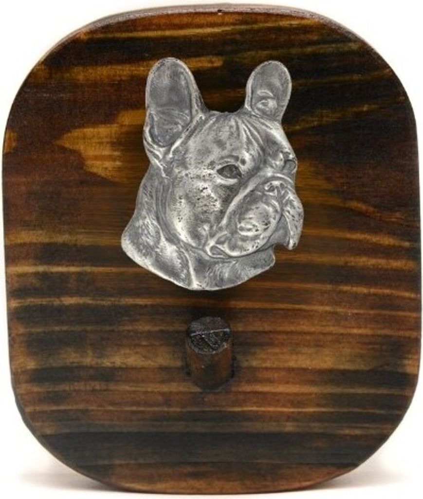 Französische Bulldogge I - Leinenhalter, Hundemedaillehalter, Schlüsselhaken der Marke Art-Dog