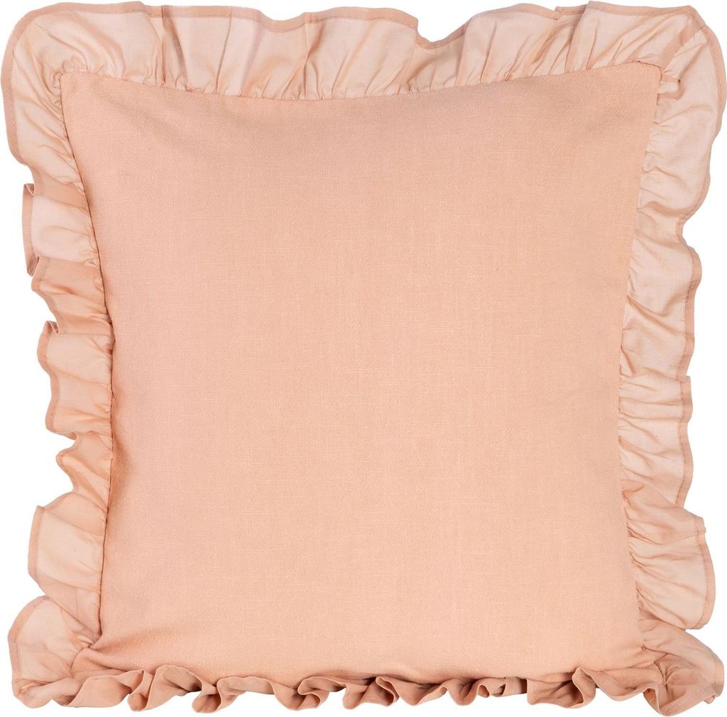 Terra Collection AVINION Kissenbezug 8 45x45 hellrosa Rüsche