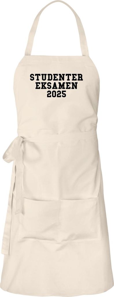 Huuraa Schürze Studentereksamen 2025 Abschluss Dänemark Natur mit Taschen Baumwolle Kochschürze Geschenkidee