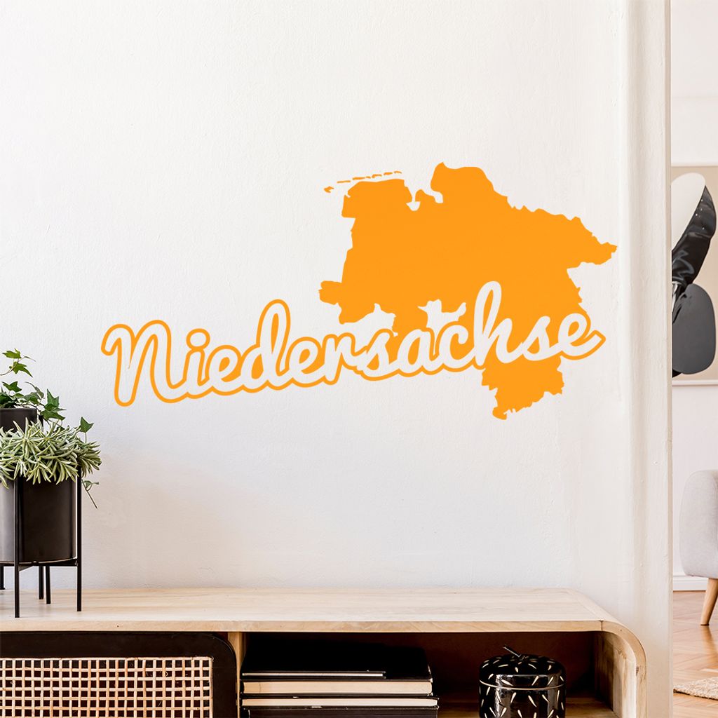 Niedersachse Herkunft Wandtattoo Wandaufkleber Wall Sticker - Dekoration, Küche, Wohnzimmer, Schlafzimmer, Badezimmer