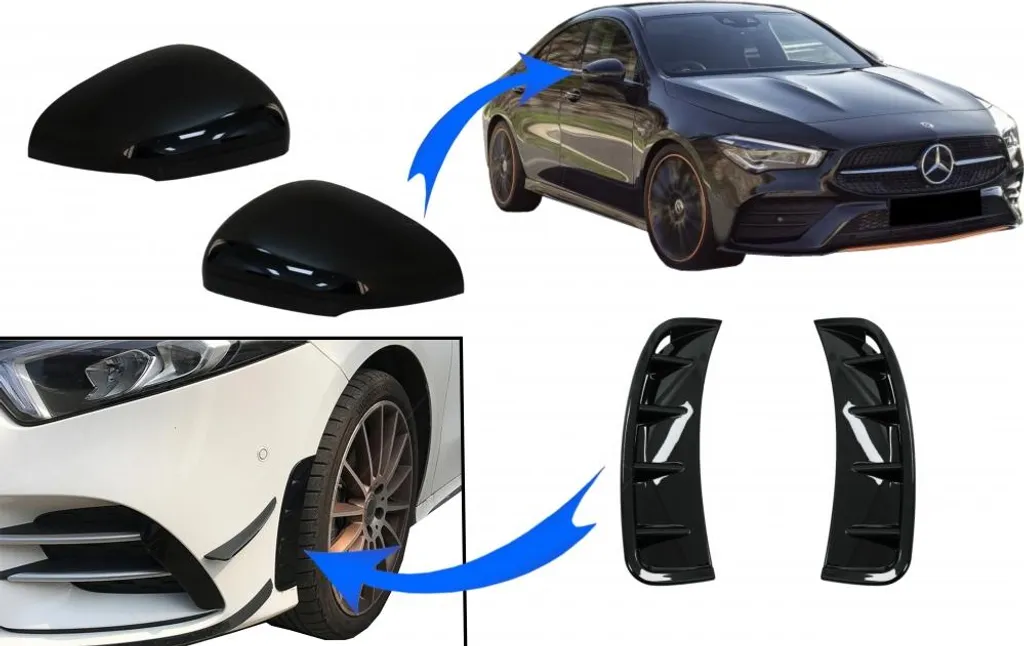 Améliorer le look de votre Mercedes A W177 avec le pack noir complet