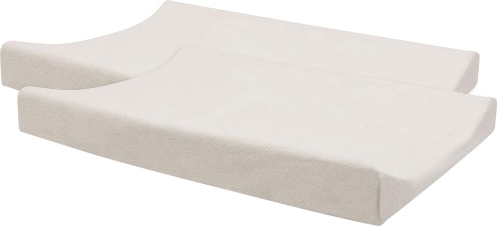 Jollein Wickelunterlagenbezug Frottee 50 x 70cm - Oatmeal - 2 Stück | Jollein