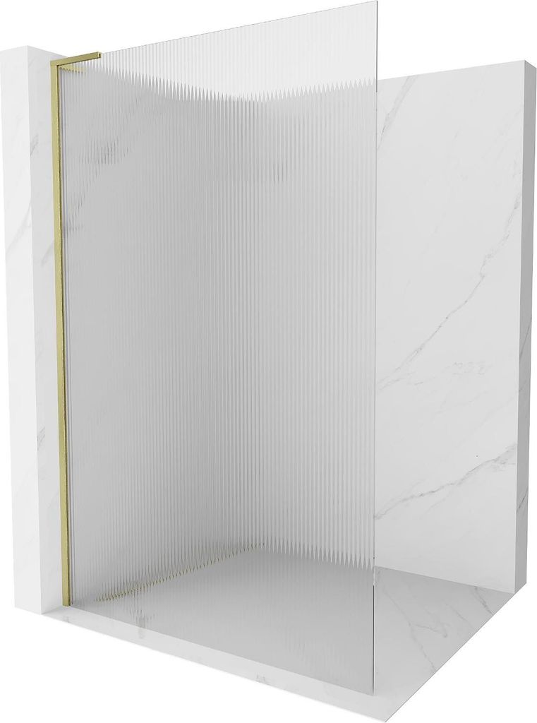 Mexen Kioto L Duschwand Walk-in 120 x 200 cm, klar, Produktbild 