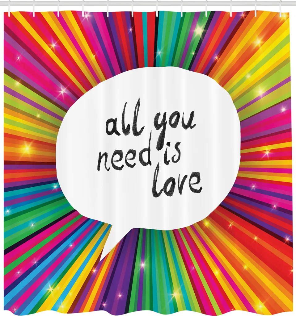 Tenda Doccia Hippie Chic Abakuhaus 175x240 - Poster Vintage Bagno