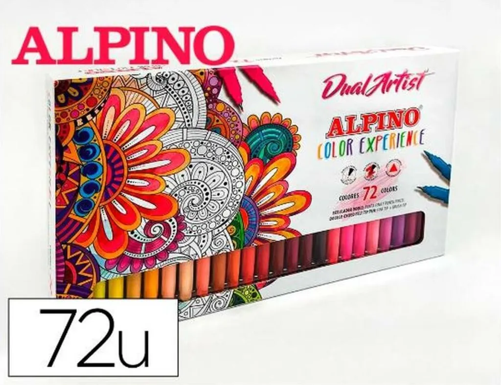 Feutres Dessin Manga et Calligraphie Alpino Dual Artist 72 Couleurs