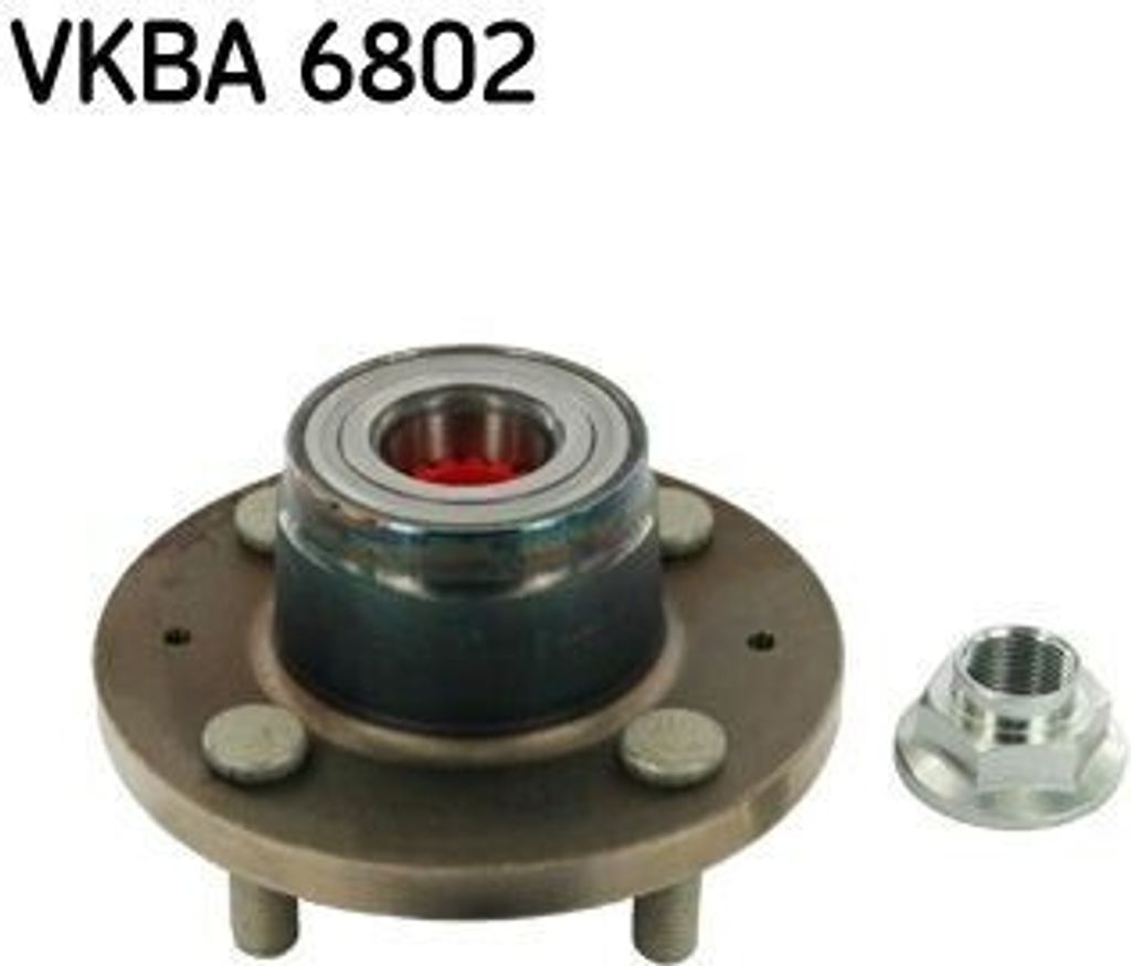 SKF Radlagersatz Hinten für HONDA Jazz II Schrägheck (GD, GE3, GE2) VKBA 6802