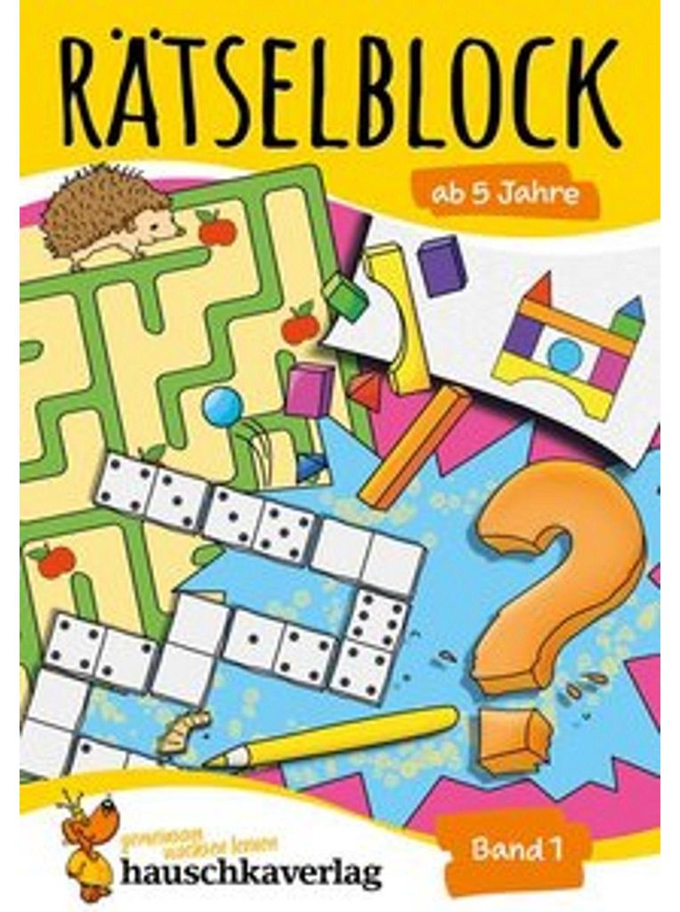 Rätselblock ab 5 Jahre, Band 1, A5-Block Produktbild 