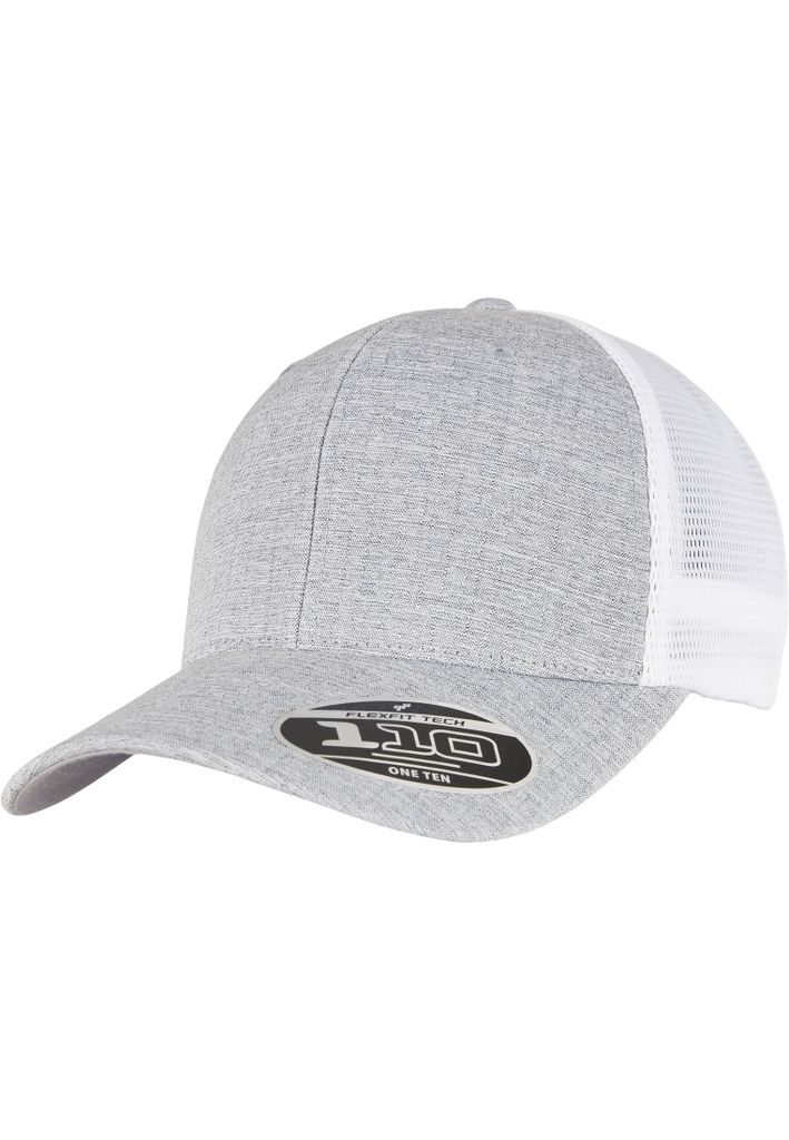 FLEXFIT 110MT | 110 Mesh 2-Tone Cap - Farbe: Melange Silver/White - Größe: One Size
