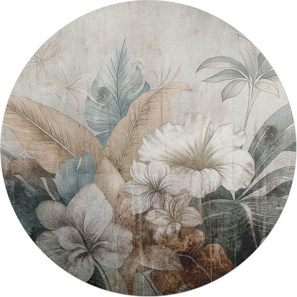 Florales Vintage-Muster – Bodenschutzmatte – Stuhlunterlage – Bürostuhlmatte – Rutschfeste Bodenmatte – Schutzmatte für Hartboden – f...