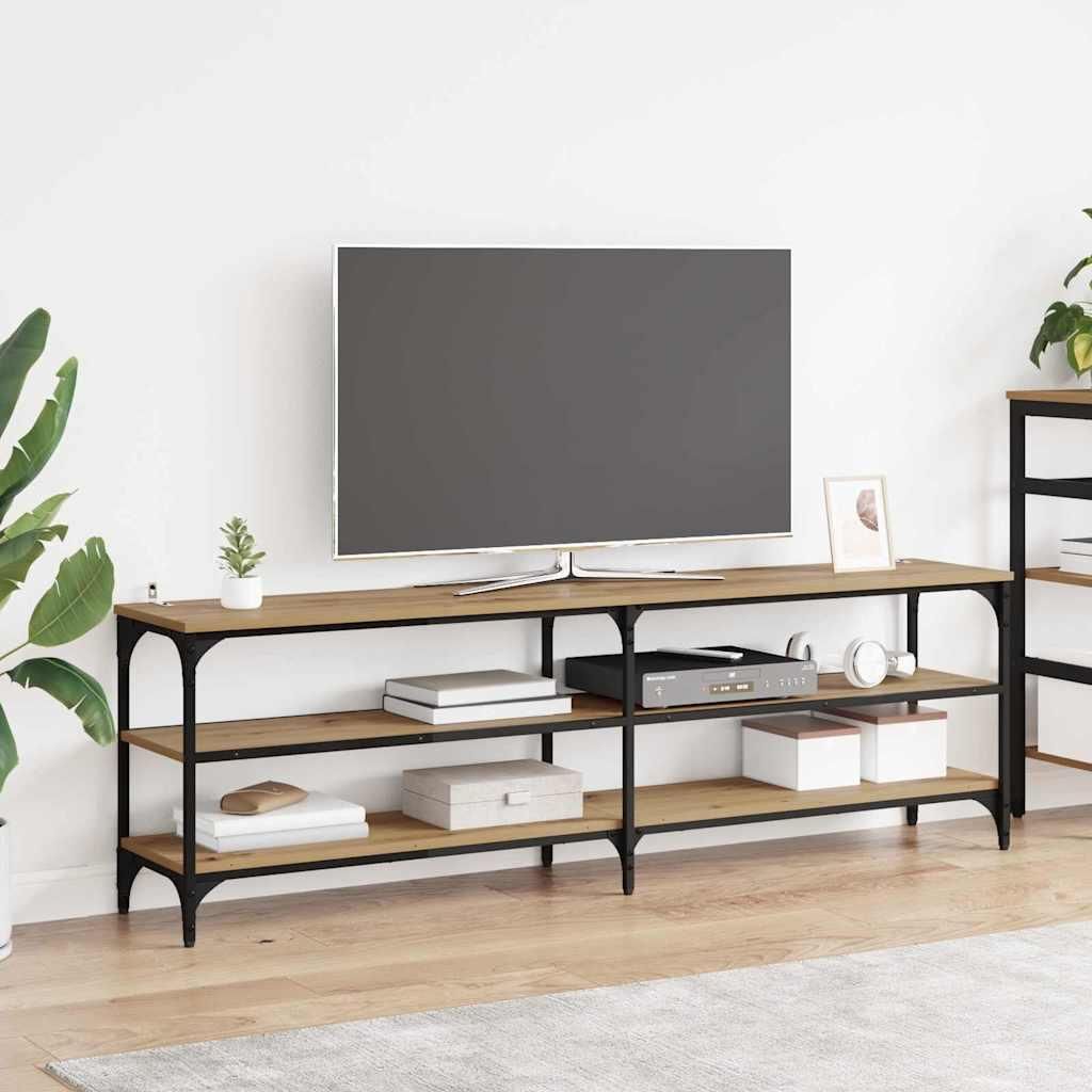 "SPRING SALE"TV-Schränk - Moderner Stil - Fernsehtisch Wohnzimmer - Artisan-Eiche 160 x 30 x 50 cm Verbundholz und Eisen GermanyMöbel 54480 - TV-...