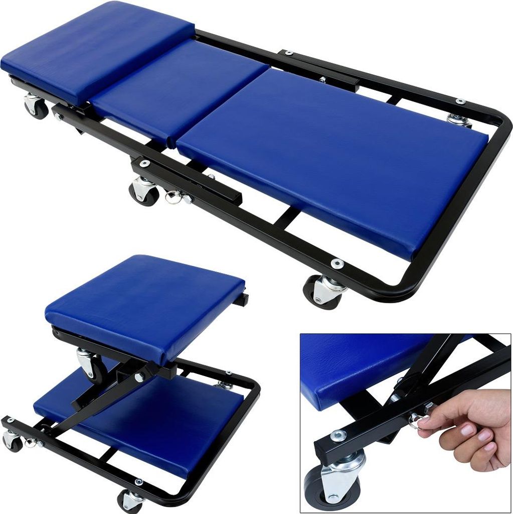 DEUBA® Chariot de visite mécanicien 150kg 6 roulettes Image du produit 
