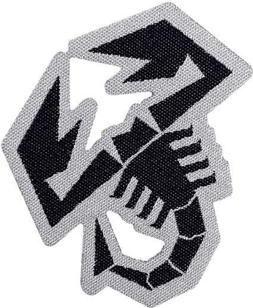 Abarth Offizielle Klebepatch Skorpion, 45 x 50 mm