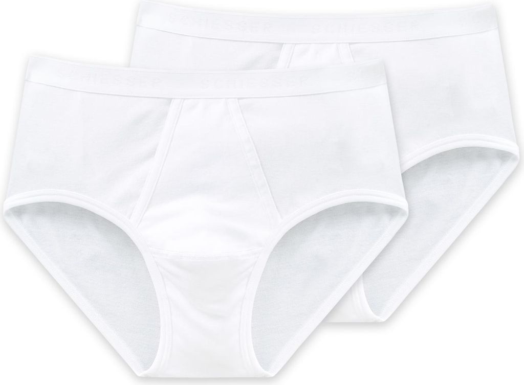 Schiesser pánské sportovní slipy 2PACK bílé 007 Obrázek produktu 