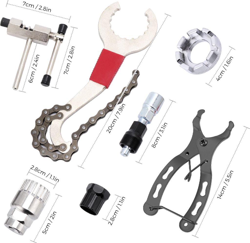 Swiftctrl 11-teiliges Fahrrad-Werkzeug-Set Für Unterwegs
