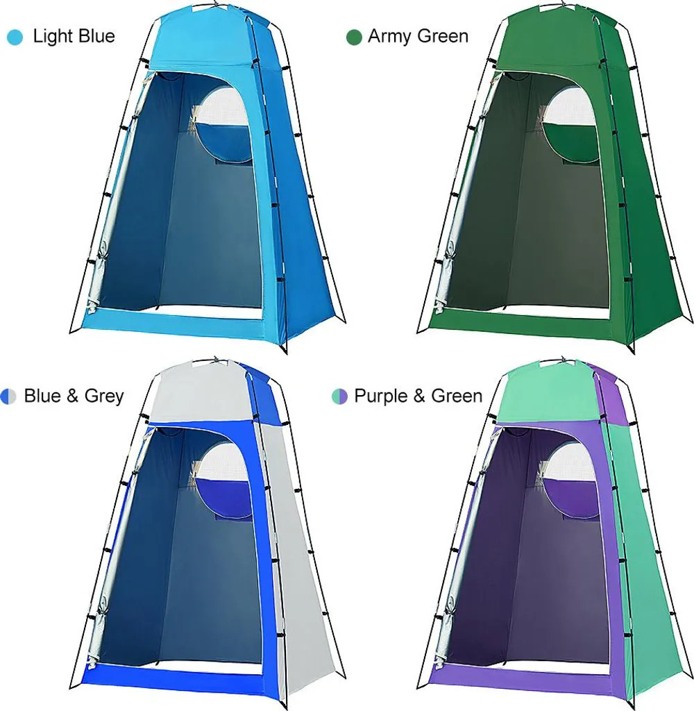 Cabine de change portable et tente de douche extérieure pour camping