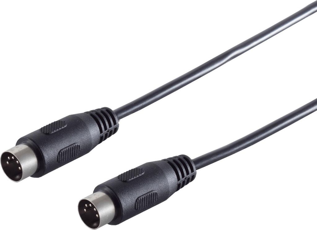 Câble audio / MIDI, 5 pôles DIN mâle DIN mâle, noir - Image du produit 