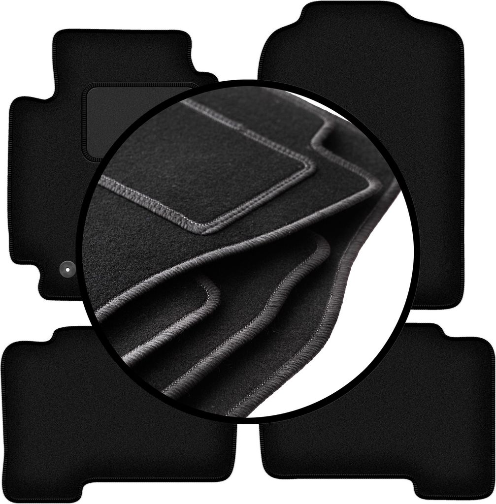 Komplettset Veloursmatten für: Suzuki Grand Vitara II 5-Türer (2005-2014)